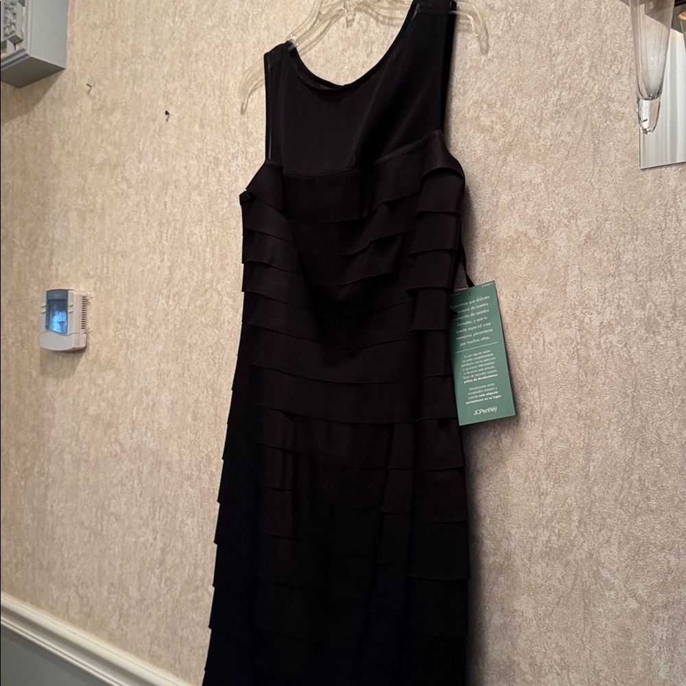 NWT JCPenney Black Layered Dresss - Picture 7 of 16